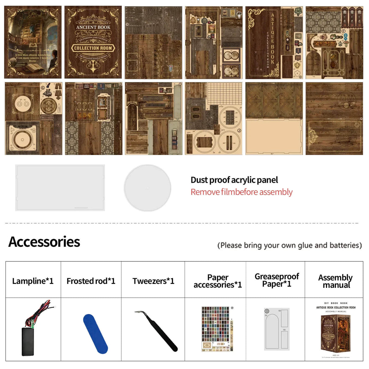 Ancient Book Archive DIY Book Nook Kit image 14