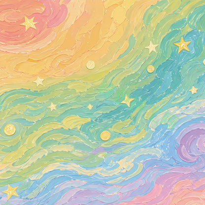 Colorful Starry Sky Jigsaw Puzzle