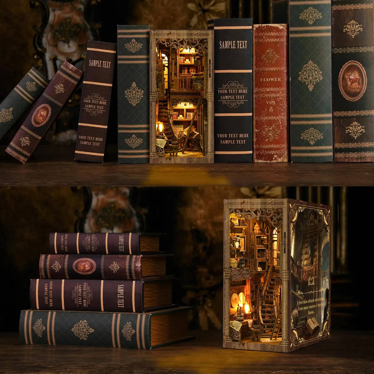Ancient Book Archive DIY Book Nook Kit image 04